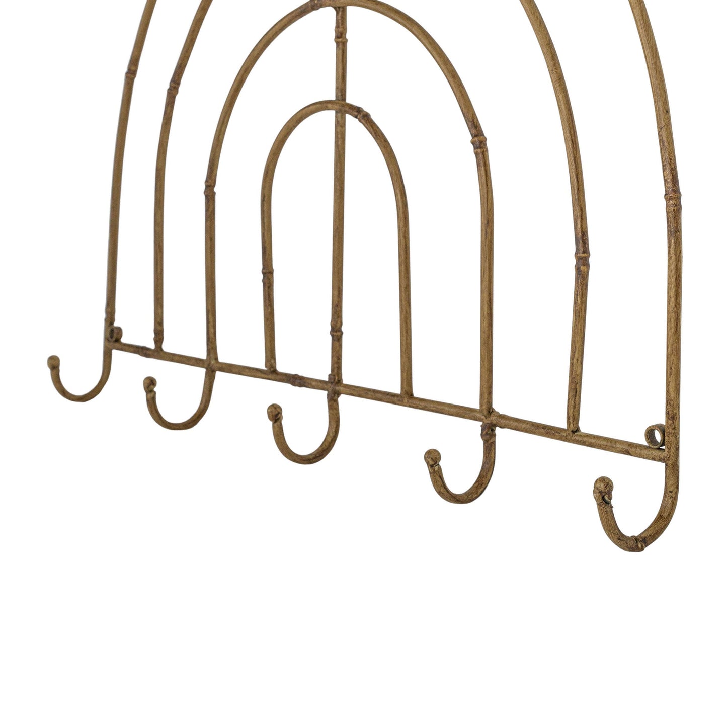 Foreside Home & Garden - Tabitha 5 Hook Metal Wall Hanger Wall Decor Hook