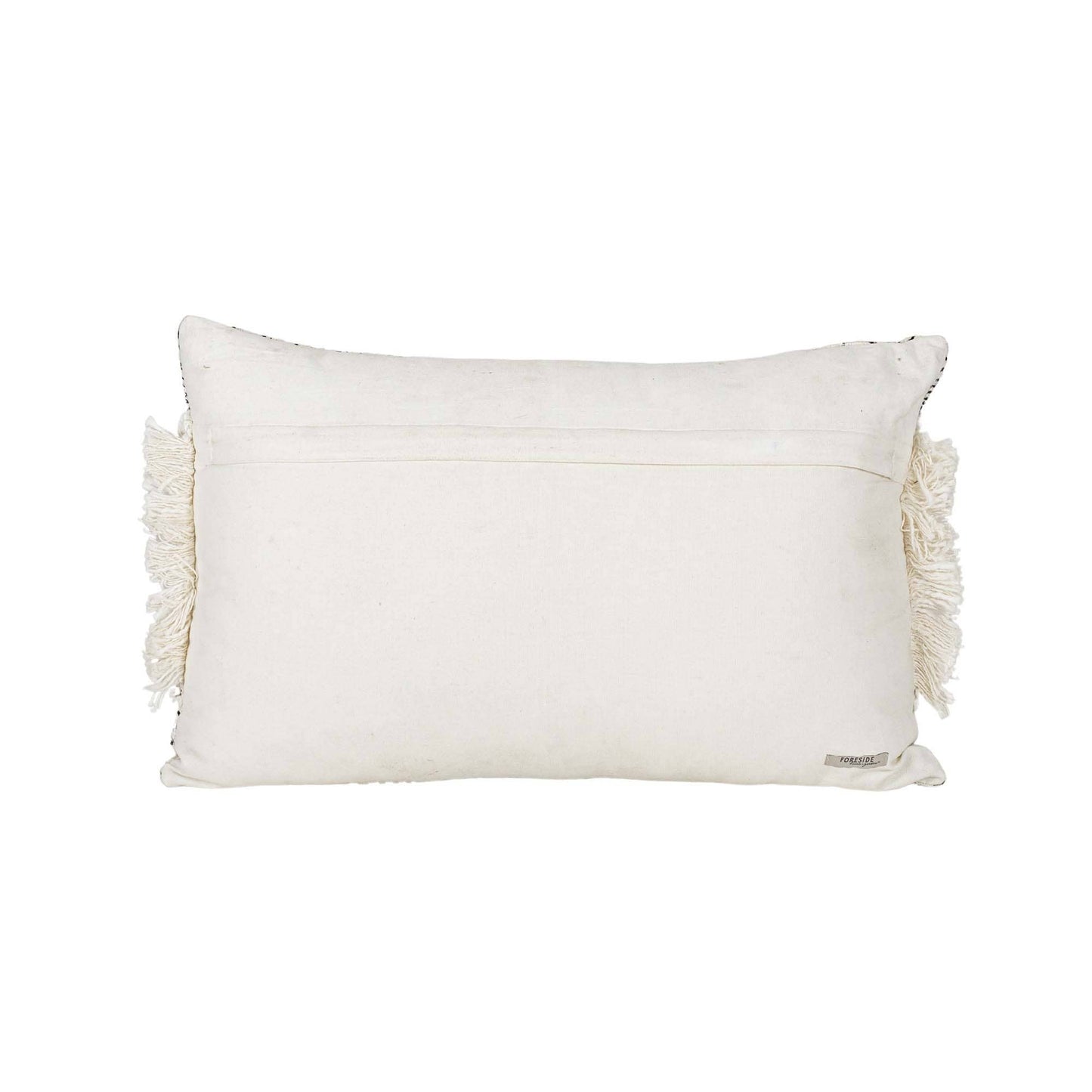 Foreside Home & Garden - Lelani 14x22 Boho Print Lumbar Filled Cotton Pillow